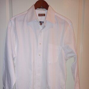 Michael Kors Tailored Classic Fit White Long Sleeve Shirt Large 32/33